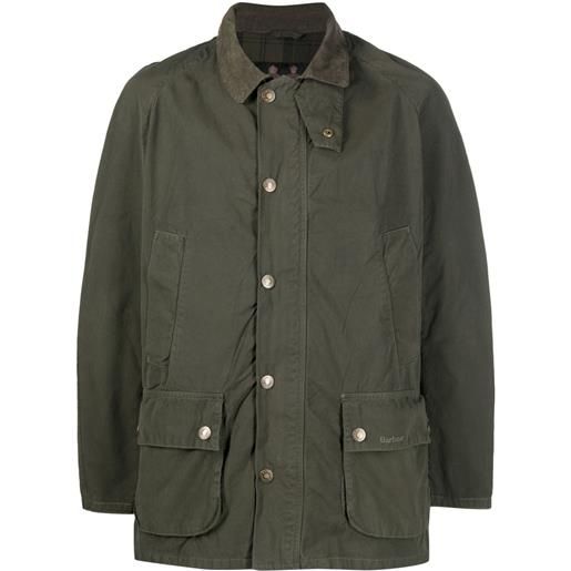 Barbour giacca-camicia con colletto ampio - verde