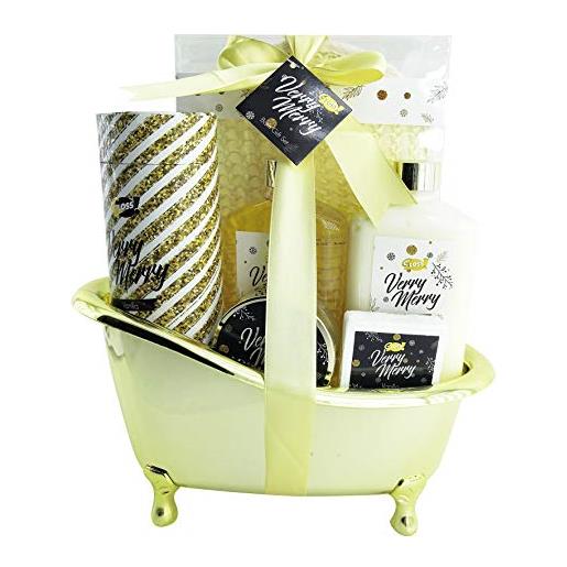 Gloss! scatola di bellezza - bagno d'oro vaniglia - idea regalo - 100 ml