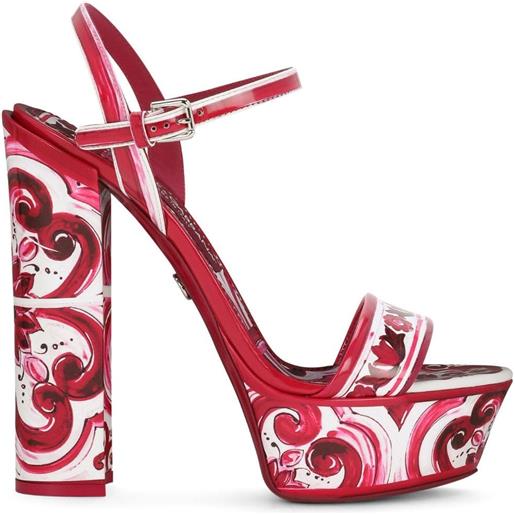 Dolce & Gabbana sandali con plateau - rosso