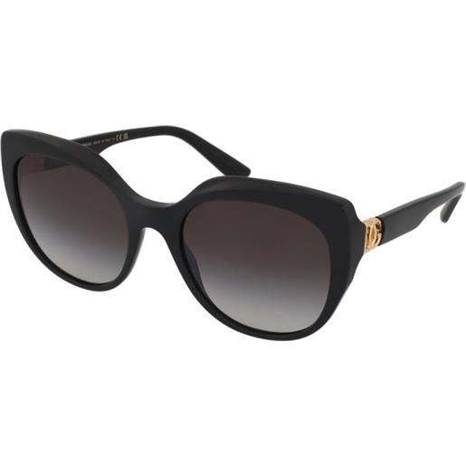 Dolce & Gabbana dg4392 501/8g | occhiali da sole graduati o non graduati | prova online | plastica | cat eye | nero | adrialenti