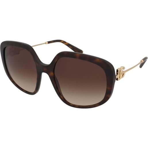 Dolce & Gabbana dg4421 502/13 | occhiali da sole graduati o non graduati | prova online | plastica | oversize | havana, marrone | adrialenti