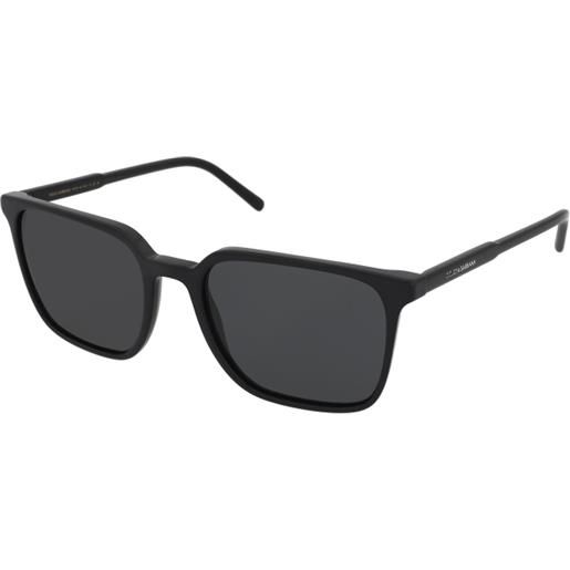 Dolce & Gabbana dg4424 501/87 | occhiali da sole graduati o non graduati | prova online | unisex | plastica | quadrati | nero | adrialenti