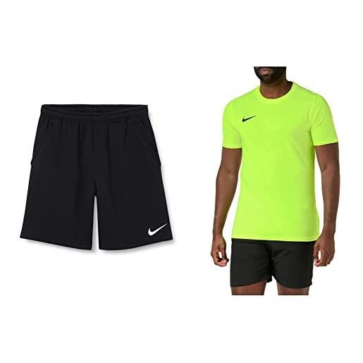 Nike park 20, pantaloncini uomo, nero/bianco/bianco, m & m nk dry park vii jsy ss, maglietta a maniche corte uomo, giallo (volt/black), m