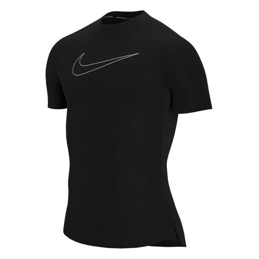 Nike mens top m np df tight top ss, black/white, dd1992-010, xl-t