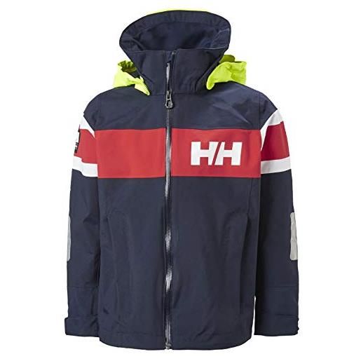 Helly Hansen salt 2 regenjacke, giacca impermeabile bambini, bianco, 10