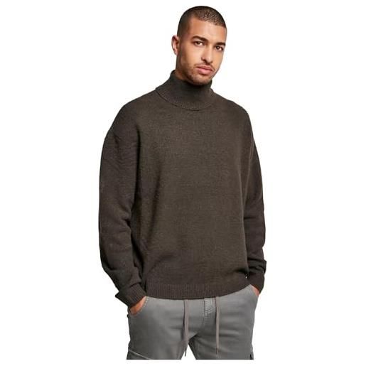 Urban Classics felpa da uomo oversized roll neck, sabbia, xxl