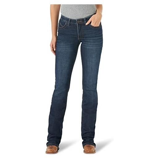 Wrangler willow mid rise boot cut ultimate riding jean jeans, davis, 7w x 38l donna