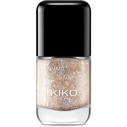 KIKO smart nail lacquer- biodegradable glitter edition - 313 pale orange