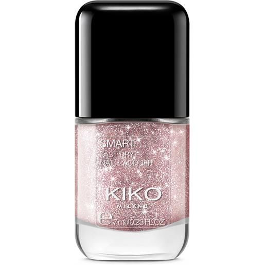 KIKO smart nail lacquer- biodegradable glitter edition - 314 red cherry