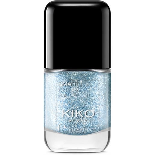 KIKO smart nail lacquer- biodegradable glitter edition - 316 acqua blue