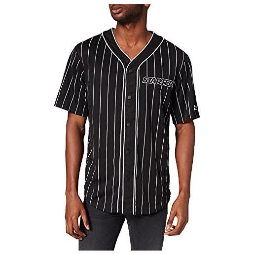 Starter black label shirt starter baseball jersey maglietta da bowling, bianca, m uomo