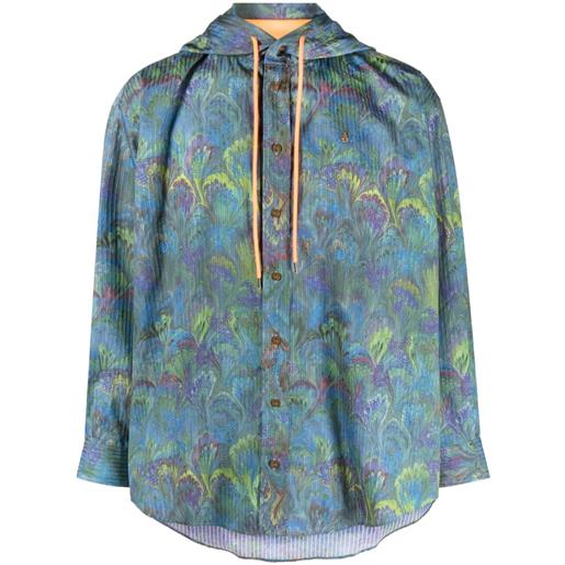 Vivienne Westwood camicia con stampa grafica - blu