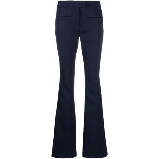 Courrèges pantaloni svasati con applicazione - blu