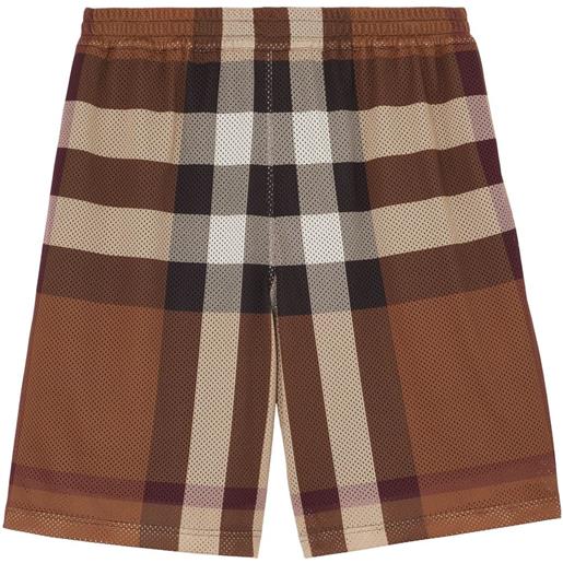 Burberry shorts sportivi - marrone