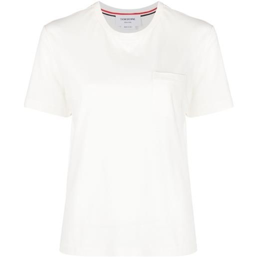 Thom Browne t-shirt con applicazione - bianco