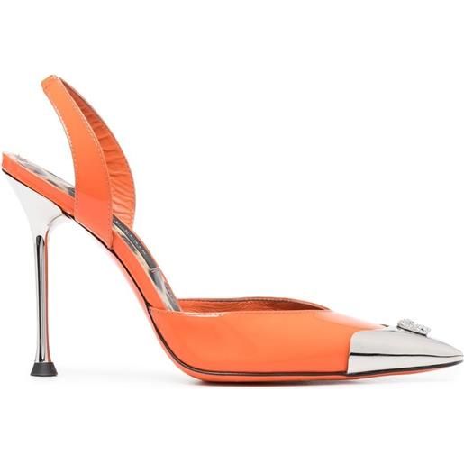 Philipp Plein mules decollete 110mm - arancione