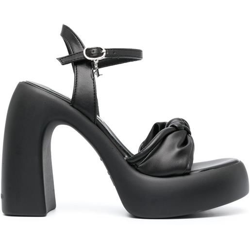 Karl Lagerfeld sandali con dettaglio nodo 120mm - nero