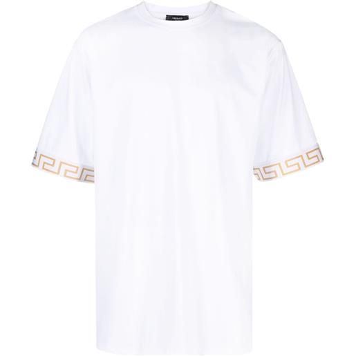 Versace t-shirt la greca a maniche corte - bianco