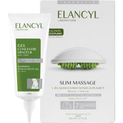 Elancyl slim massage massaggiatore + gel concentrato anti-cellulite 200ml
