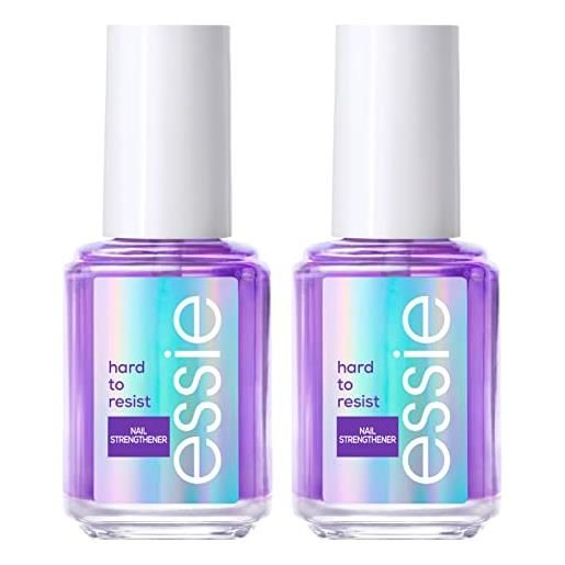 Essie hard to resist smalto rinforzante per unghie deboli fragili danneggiate formula delicata protettiva look brillante tecnologia nail bonding colore violet neutralize & brighten - 2 cosmetici