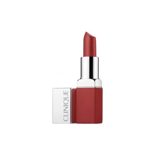 Clinique pop matte matte lip colour effetto matt + base levigante, 3,9 g - rossetto make up viso 02 icon pop