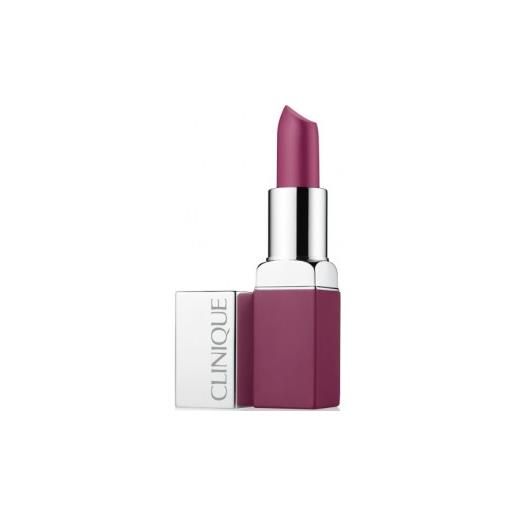 Clinique pop matte matte lip colour effetto matt + base levigante, 3,9 g - rossetto make up viso 07 pow pop