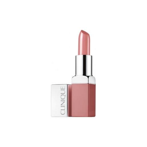 Clinique pop lip colour colore intenso + base levigante, 3,9 g - rossetto make up viso pop lip 01 nude pop