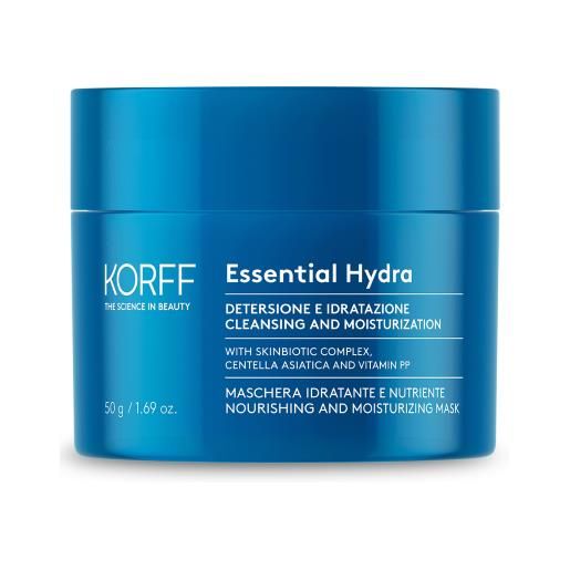 KORFF Srl korff essential maschera idratante e nutriente - ideale per pelle secca e stressata - 50 g