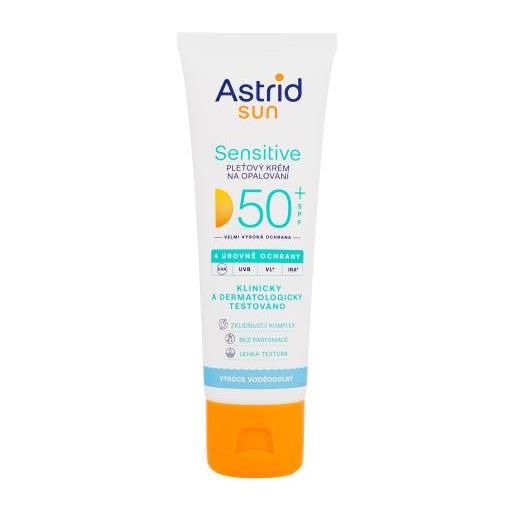 Astrid sun sensitive face cream spf50+ protezione solare per il viso waterproof per pelli sensibili 50 ml unisex