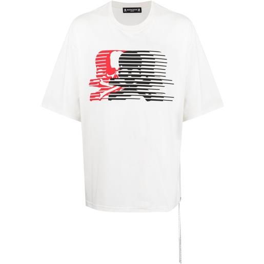 Mastermind Japan t-shirt con stampa grafica - bianco