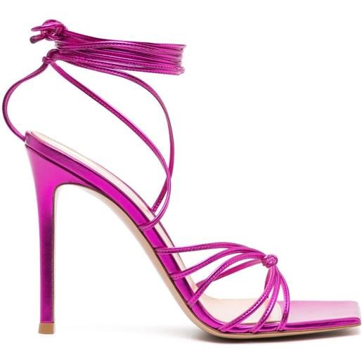 Gianvito Rossi sandali sylvie metallizzati 115mm - rosa