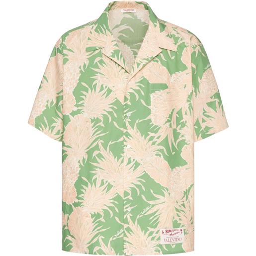 Valentino Garavani camicia con stampa pineapple - verde