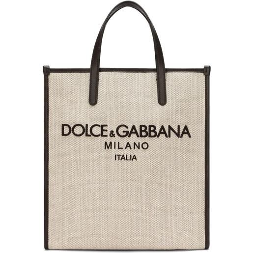Dolce & Gabbana borsa tote piccola - toni neutri