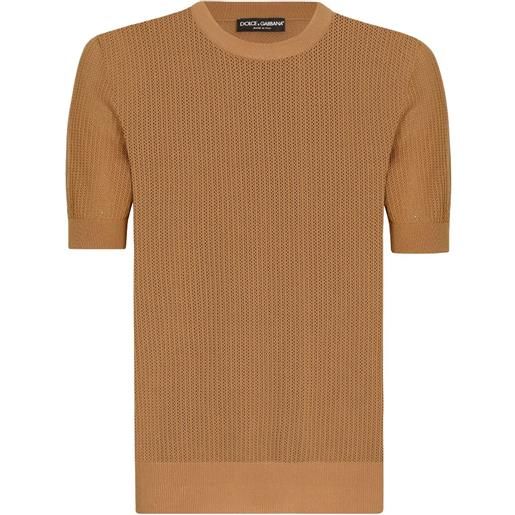 Dolce & Gabbana t-shirt a maniche corte - marrone