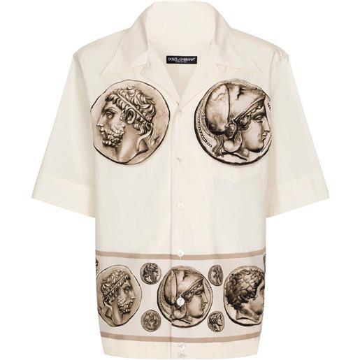 Dolce & Gabbana camicia con stampa - bianco