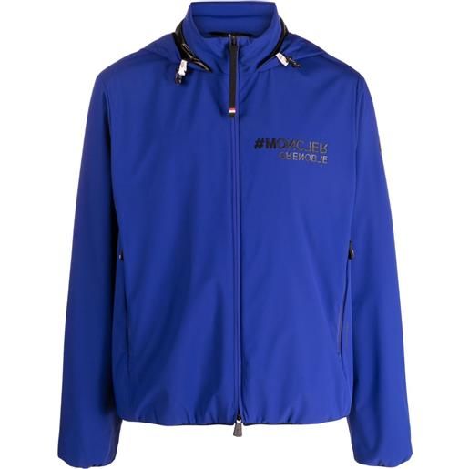 Moncler Grenoble giacca rovenaud con stampa - blu
