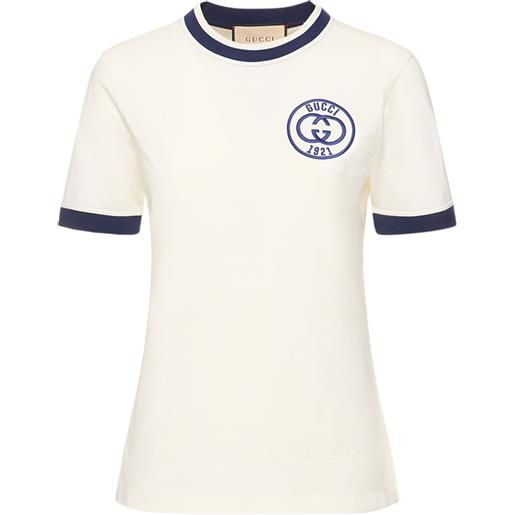 GUCCI t-shirt 70s in cotone con logo