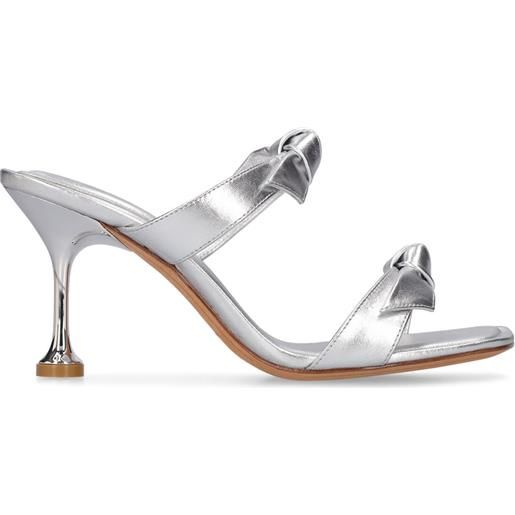 ALEXANDRE BIRMAN mules clarita in pelle metallizzata 85mm