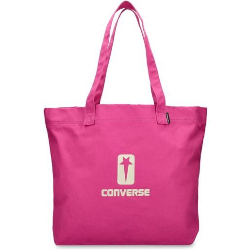DRKSHDW X CONVERSE borsa shopping con logo