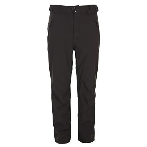Trespass - pantaloni gamba lunga hemic, uomo, hemic, black x, s
