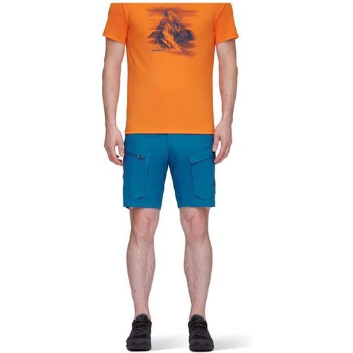 Mammut zinal hybrid shorts arancione, blu 46 uomo