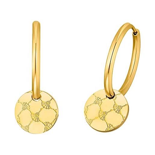 Joop!Gioielli per orecchie da donna in acciaio inossidabile, 3.5 cm, oro, in confezione regalo, 2033996
