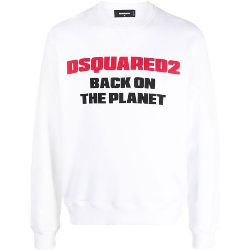 Dsquared2 felpa back on the planet - bianco