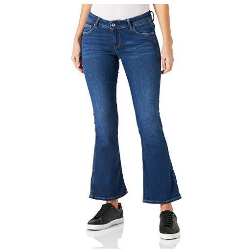 Pepe Jeans new pimlico, jeans donna, blu (denim-gw1), 32w / 32l