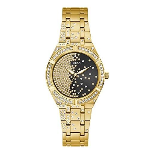 GUESS women's quartz watch with stainless steel strap, gold, 16 (model: gw0312l2)