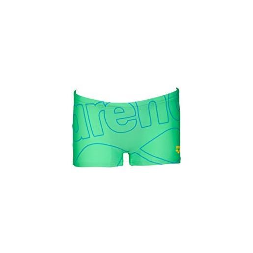 Arena b protection swim shorts, pantaloncino nuoto da bambino con protezione uv, verde (golf green/yellow star), 1-2 anni