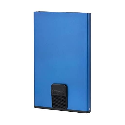 Samsonite alu fit slg - custodie per carte unisex, blau (true blue), 10.2 cm - 133888