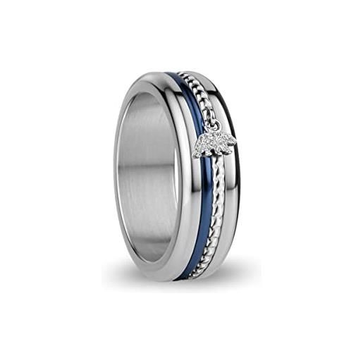 BERING anello donna misura 8 argento lucido, seine