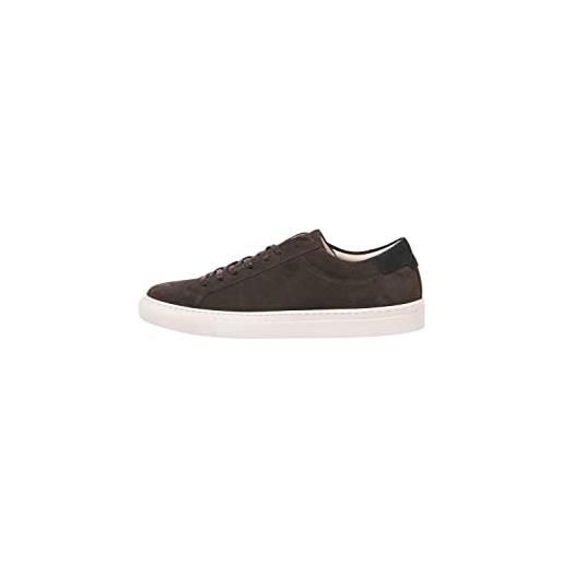 JACK & JONES jfwcorey suede, scarpe da ginnastica uomo, java detail anthracite heel, 44 eu