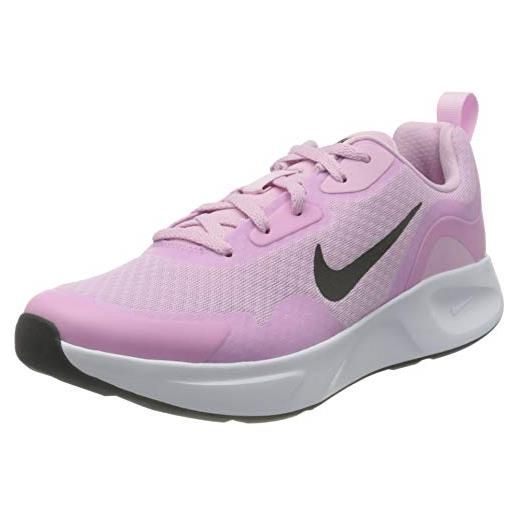 Nike wearallday, scarpe donna, lt arctic pink/black, 36.5 eu